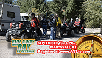 Arapeen ATV Jamboree - Ride Away With Ray - Red White Road - Sticker Winner