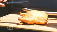Outdoor Cooking Smoked Chicken
