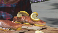 Outdoor Cedar Plank Salmon